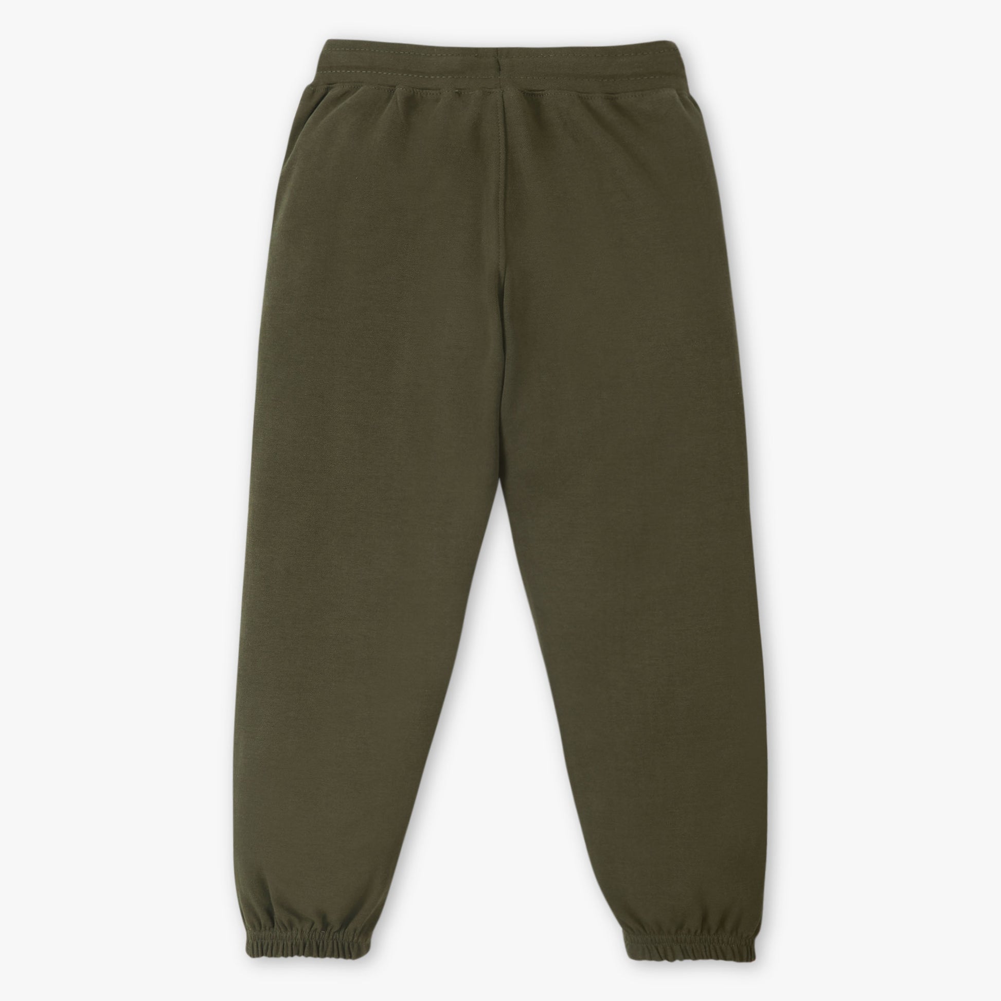 Boys Regular Fit Solid Mid Rise Trackpants