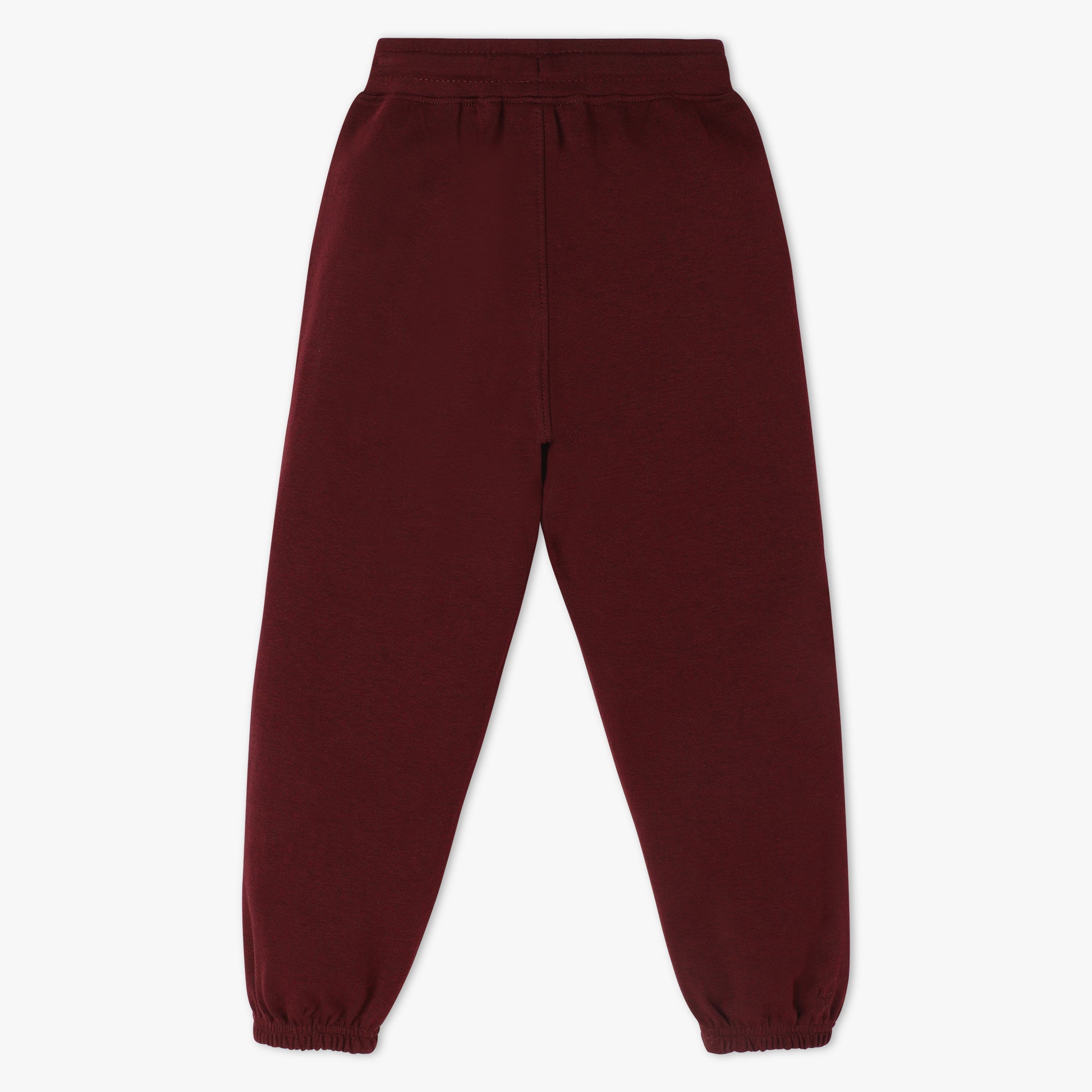 Boys Regular Fit Solid Mid Rise Trackpants