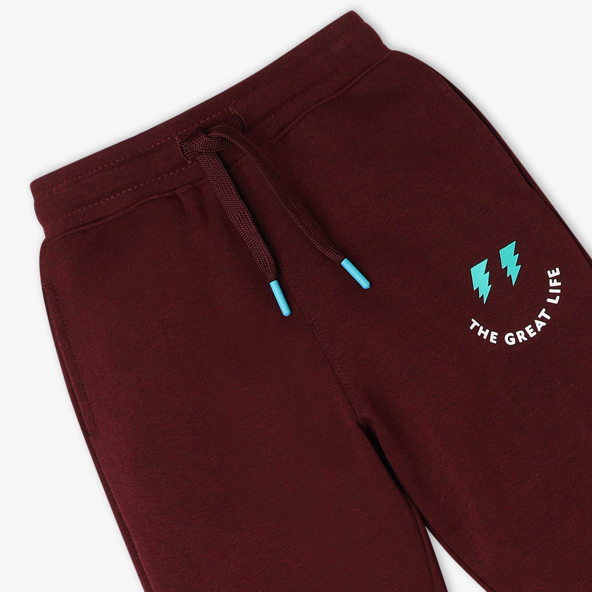 Boys Regular Fit Solid Mid Rise Trackpants