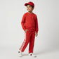 Boys Cotton Solid Mid Rise Trackpants