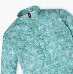 Boys Embroidered Kurta with Pant Set