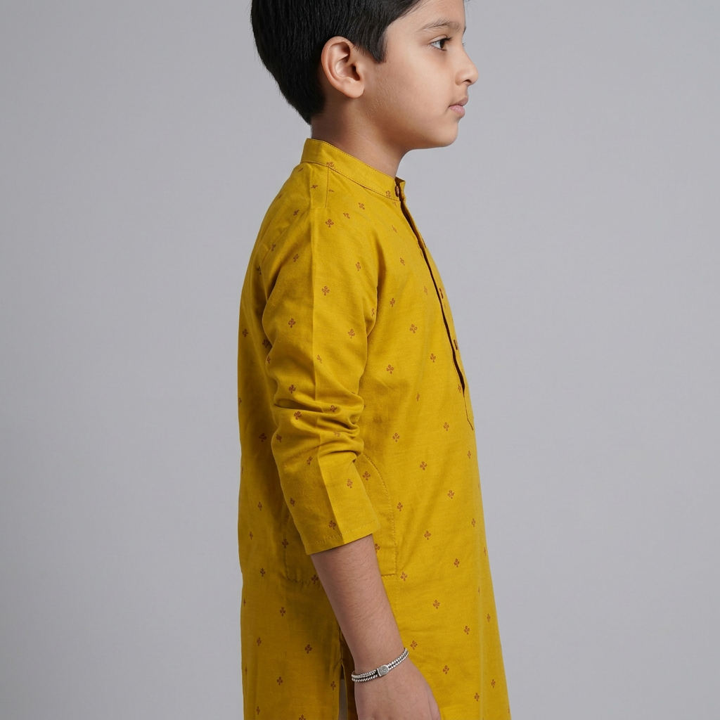 Boys Printed Kurta with Pant Set