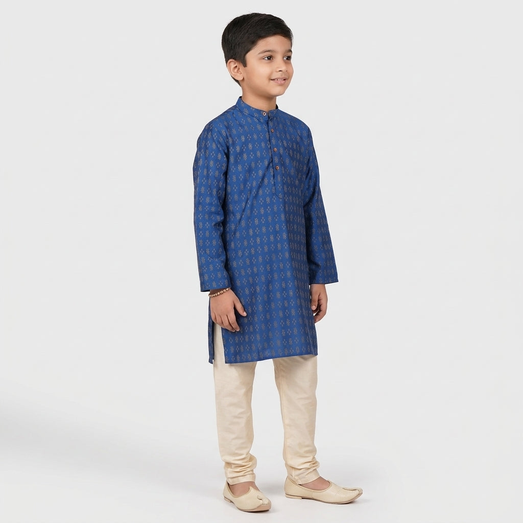 Boys Printed Kurta with Pant Set