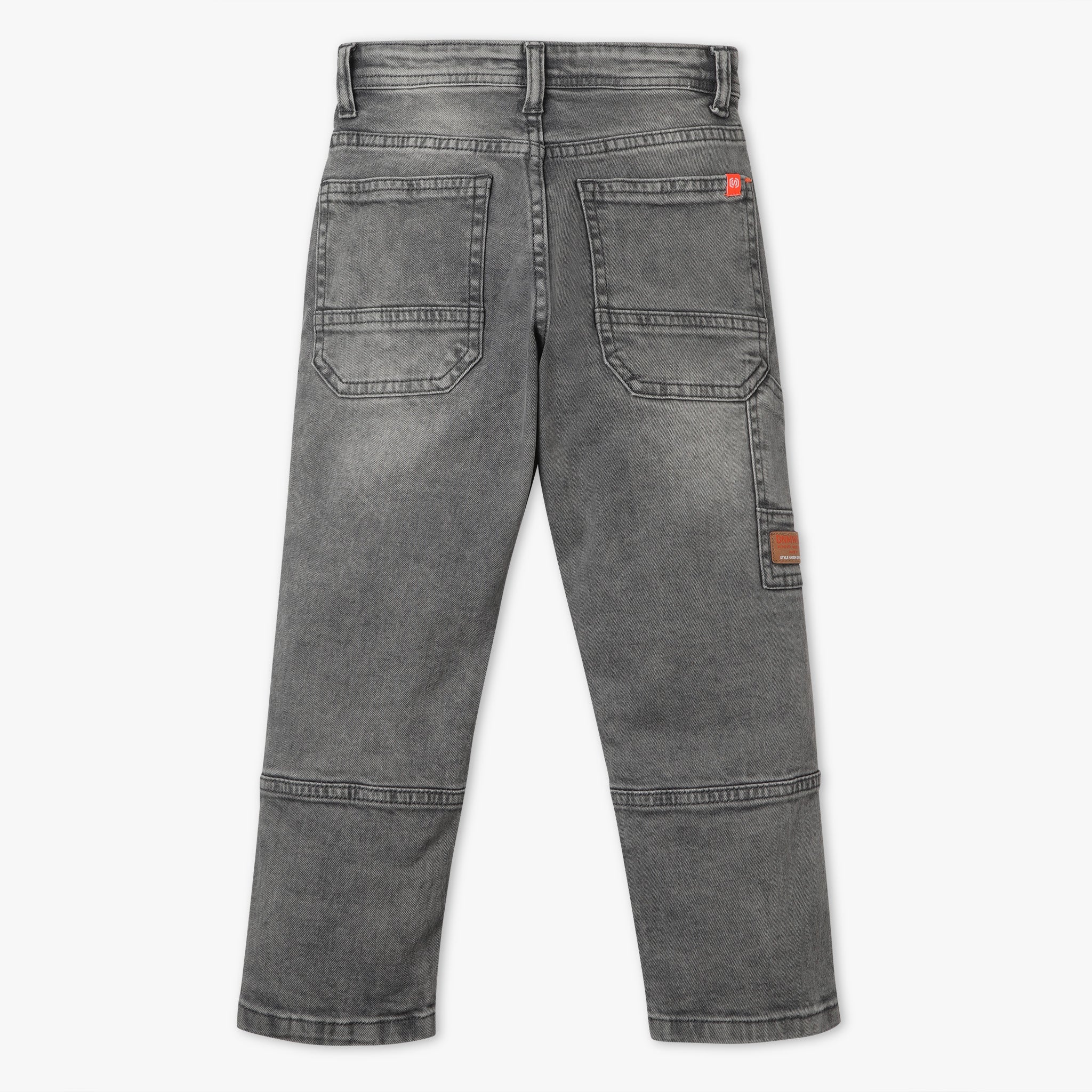 Boys Straight Fit Cut and Sew Mid Rise Jeans