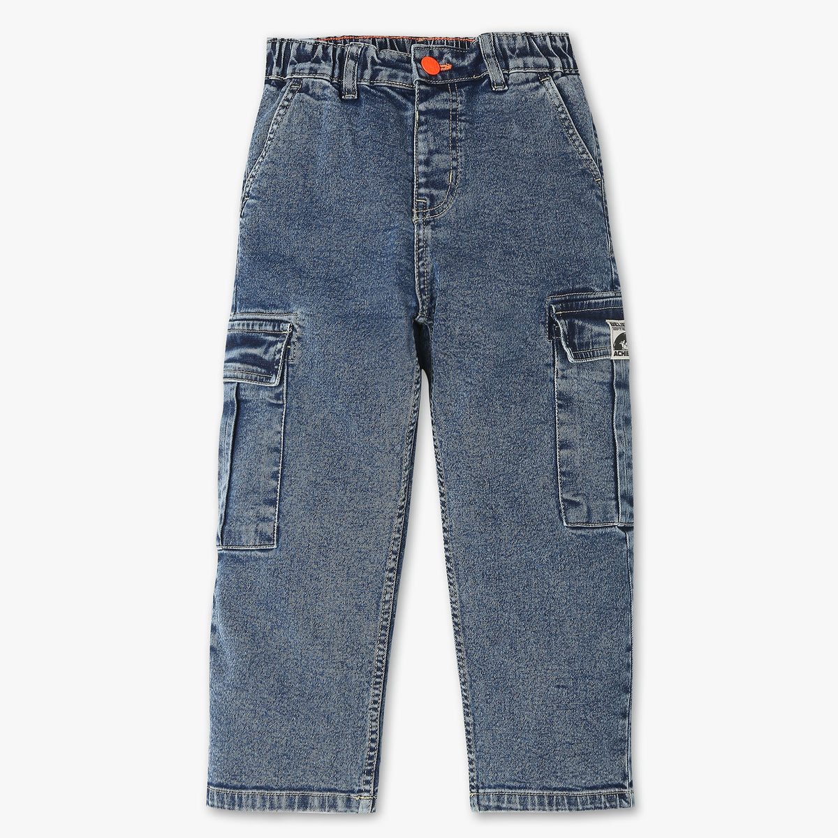 Relaxed Fit Heavily Washed Boys Joggers