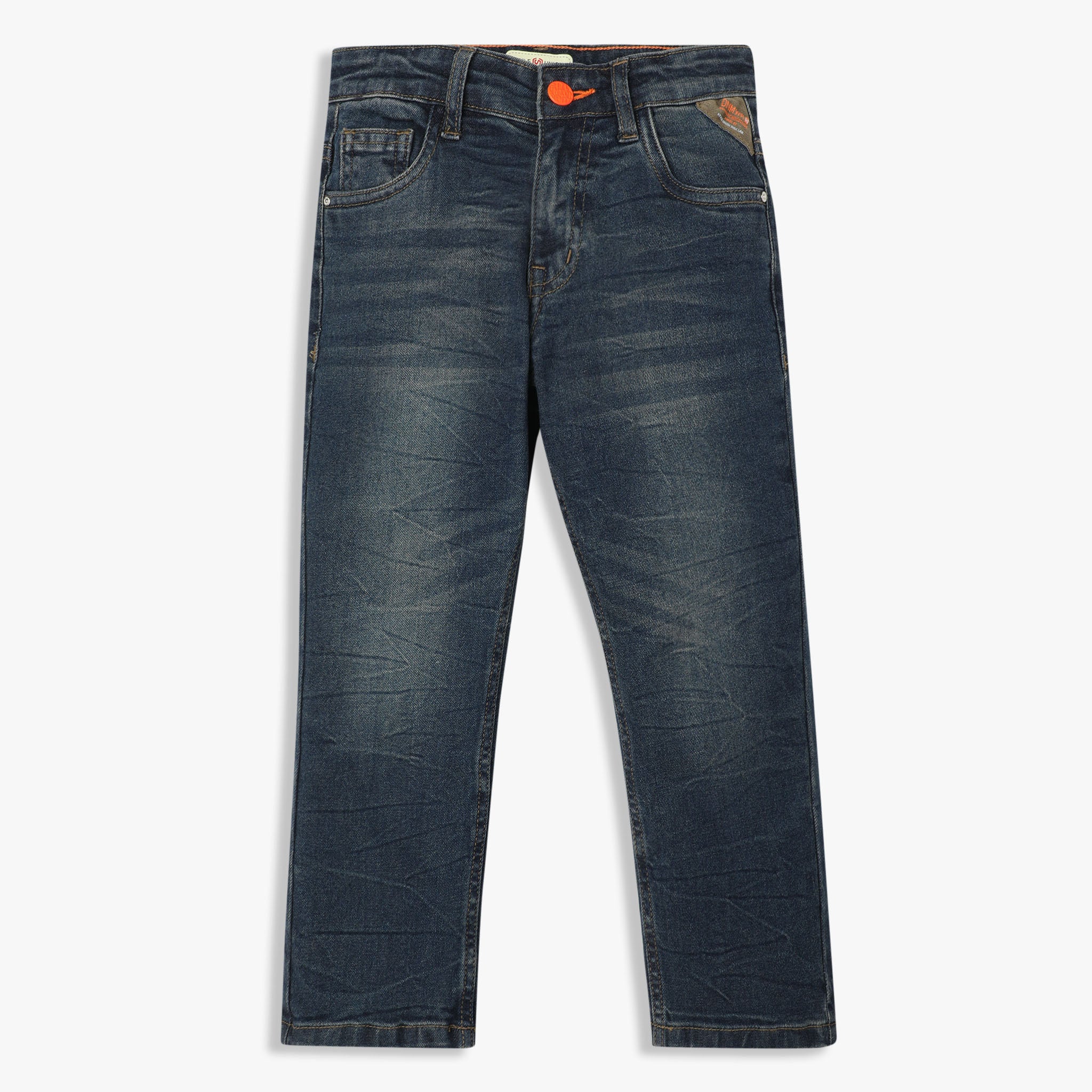 Boys Slim Fit Denim Jeans with Tint Wash