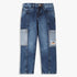 Straight Fit Indigo Boys Denim Jeans with Reversed Pocket