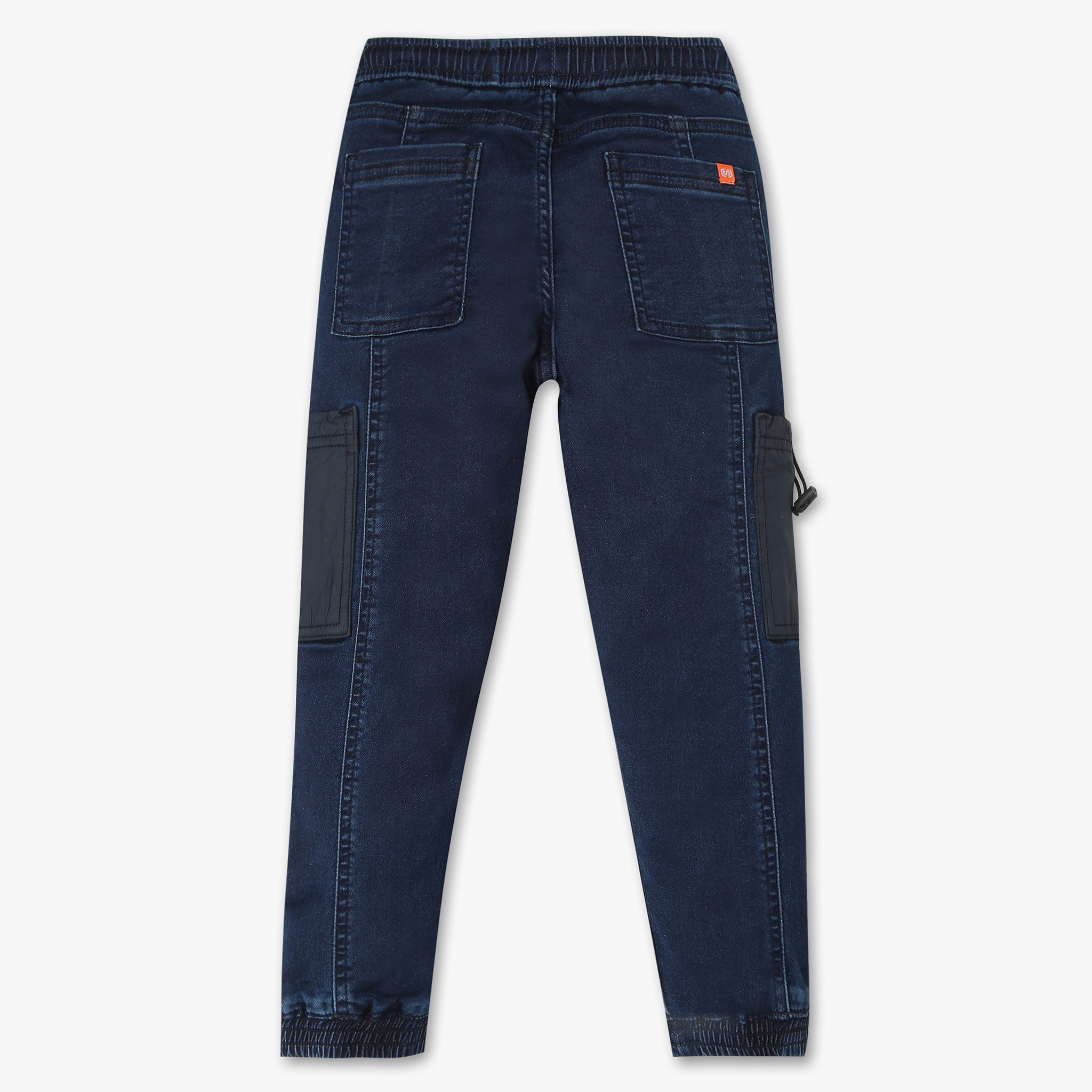 Relaxed Fit Boys Indigo Jogger with Drawcord and Toggle Detailng