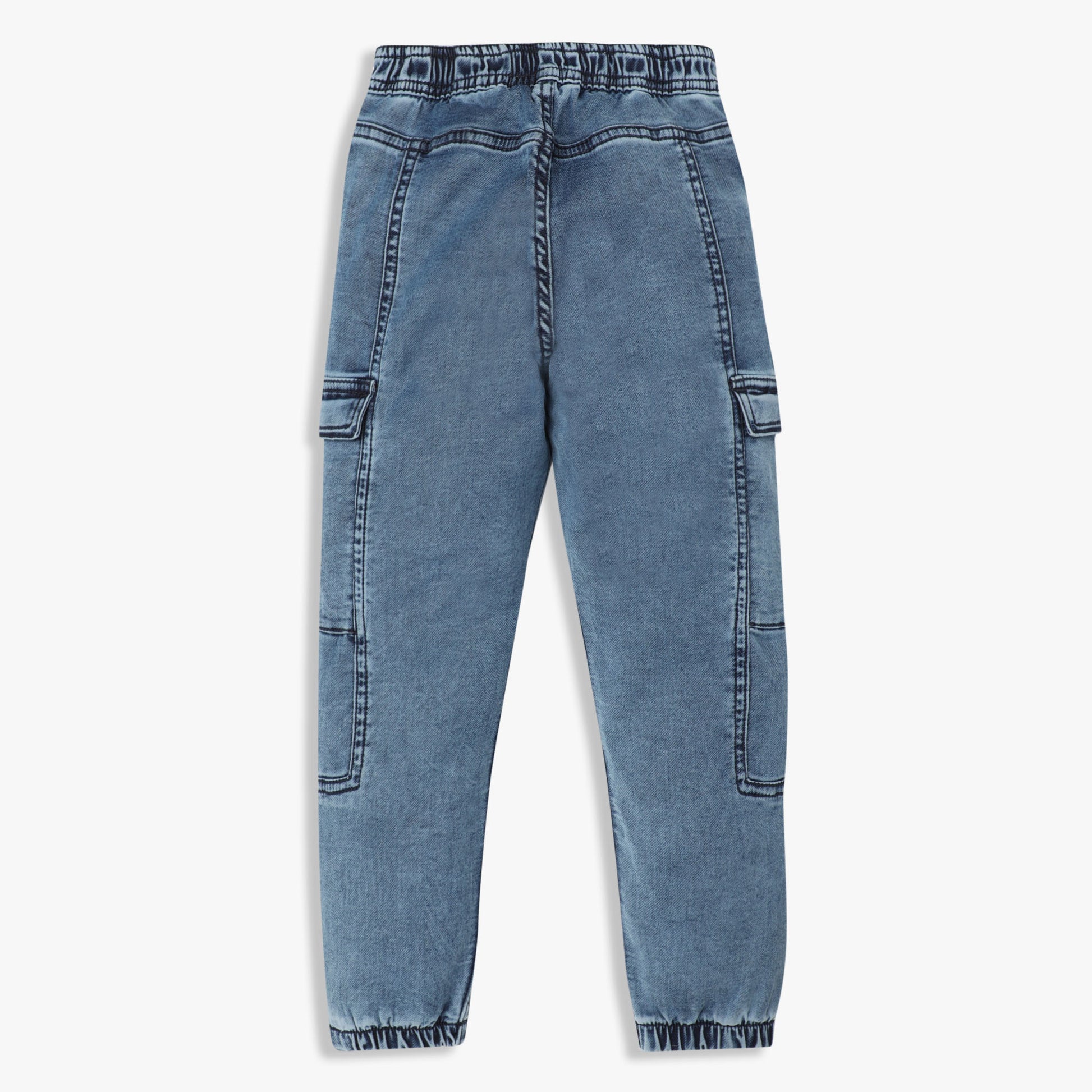 Boys Heavily Washed Waistband Elasticated Relaxed Jogger