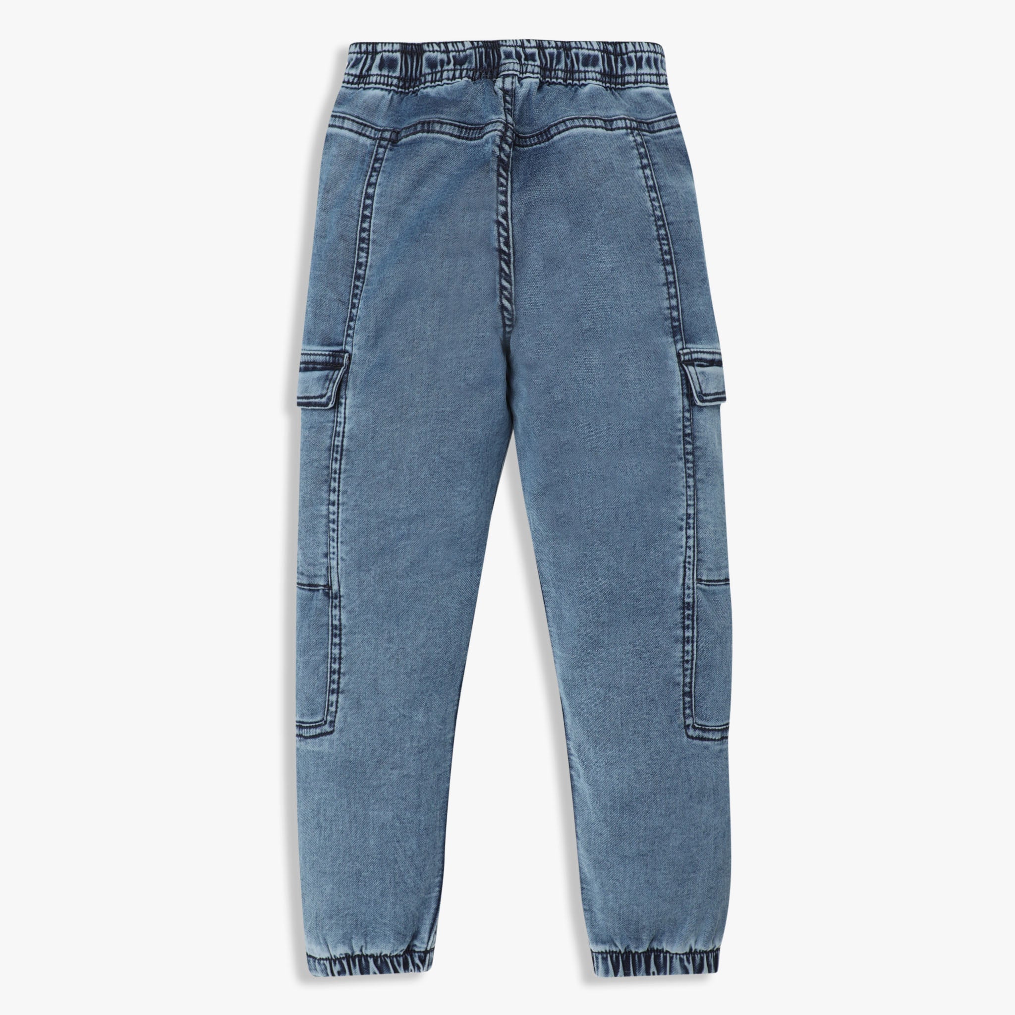 Boys Heavily Washed Waistband Elasticated Relaxed Jogger