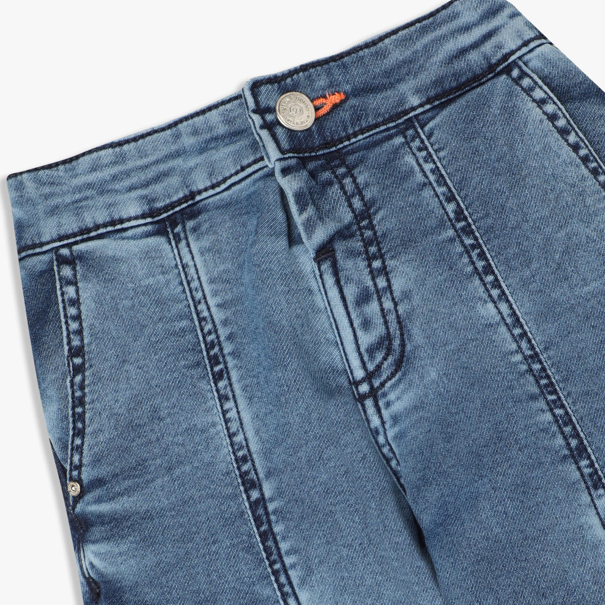 Boys Heavily Washed Waistband Elasticated Relaxed Jogger