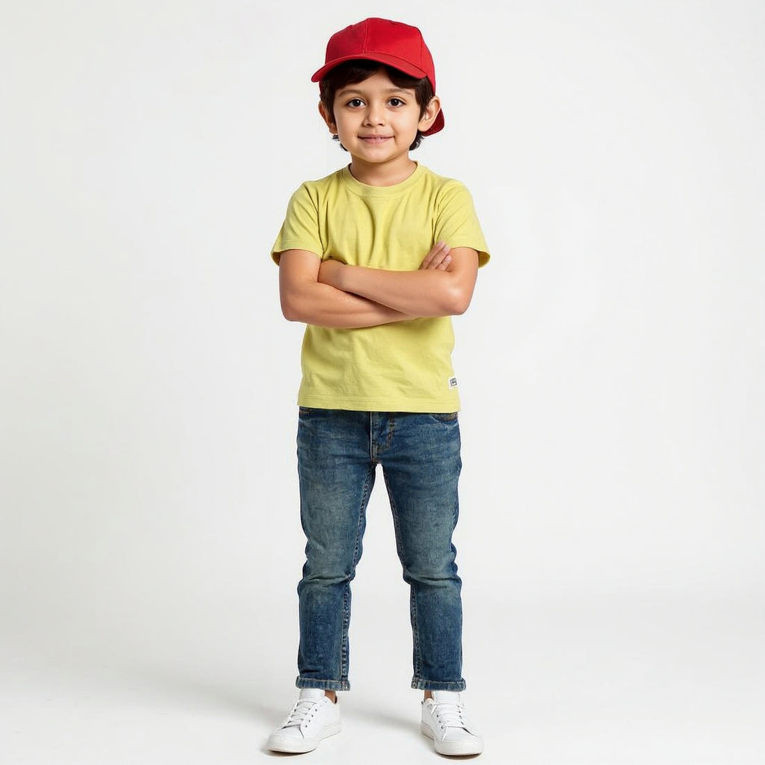 Boys Heavily Washed With Tint Effect Slim Fit Denim