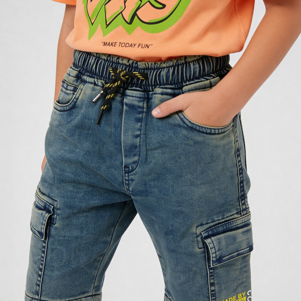 Boys Pull On Jogger With Cargo Pockets