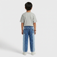 Boys Solid Loose Fit Mid Rise Jeans