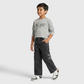 Boys Solid Loose Fit Mid Rise Jeans