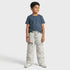 Boys Solid Baggy Fit Mid Rise Jeans