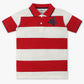 Boys Regular Fit Striped Polo T-Shirt