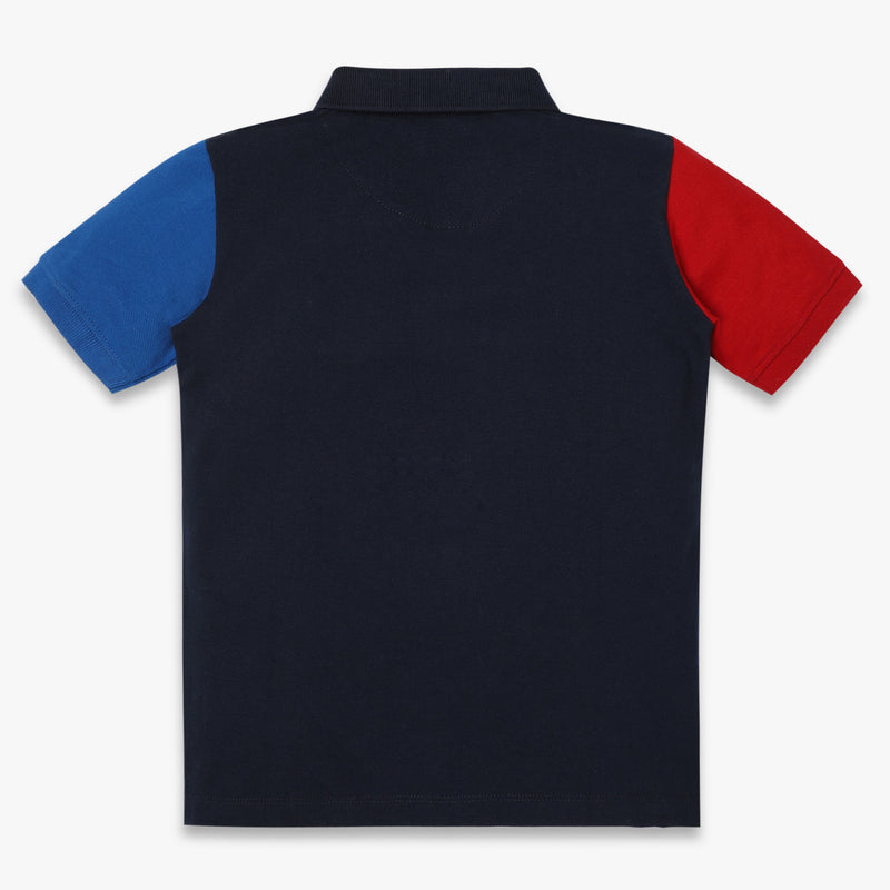 Boys Regular Fit Cut and Sew T-Shirt