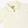 Boys Polo Neck Solid Wonder Reverse Coil with Zipper Polo T-Shirt