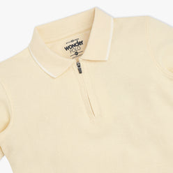 Boys Solid Polo Neck Wonder Reverse T-Shirt