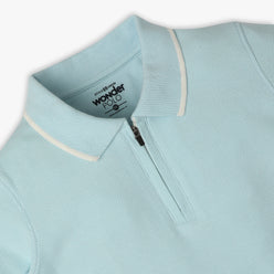 Boys Regular Fit Solid Polo Neck Half Sleeve Polo T-Shirt