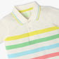 Boys Regular Fit Striped Polo Neck Half Sleeve Polo T-Shirt