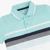 Boys Striped Polo Neck Sports Yarn T-Shirt