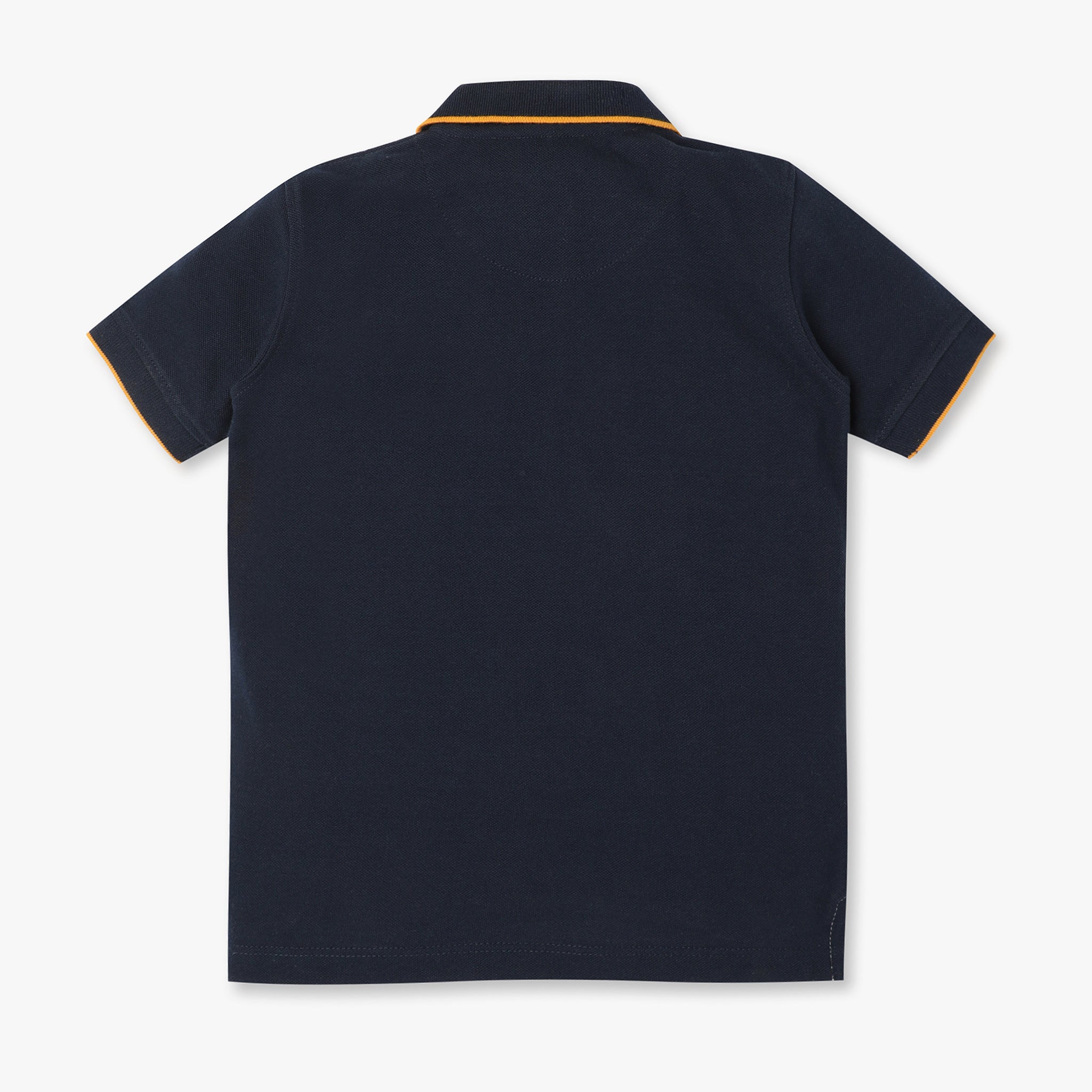 Boys Regular Fit Striped Polo Neck Half Sleeve Polo T-Shirt