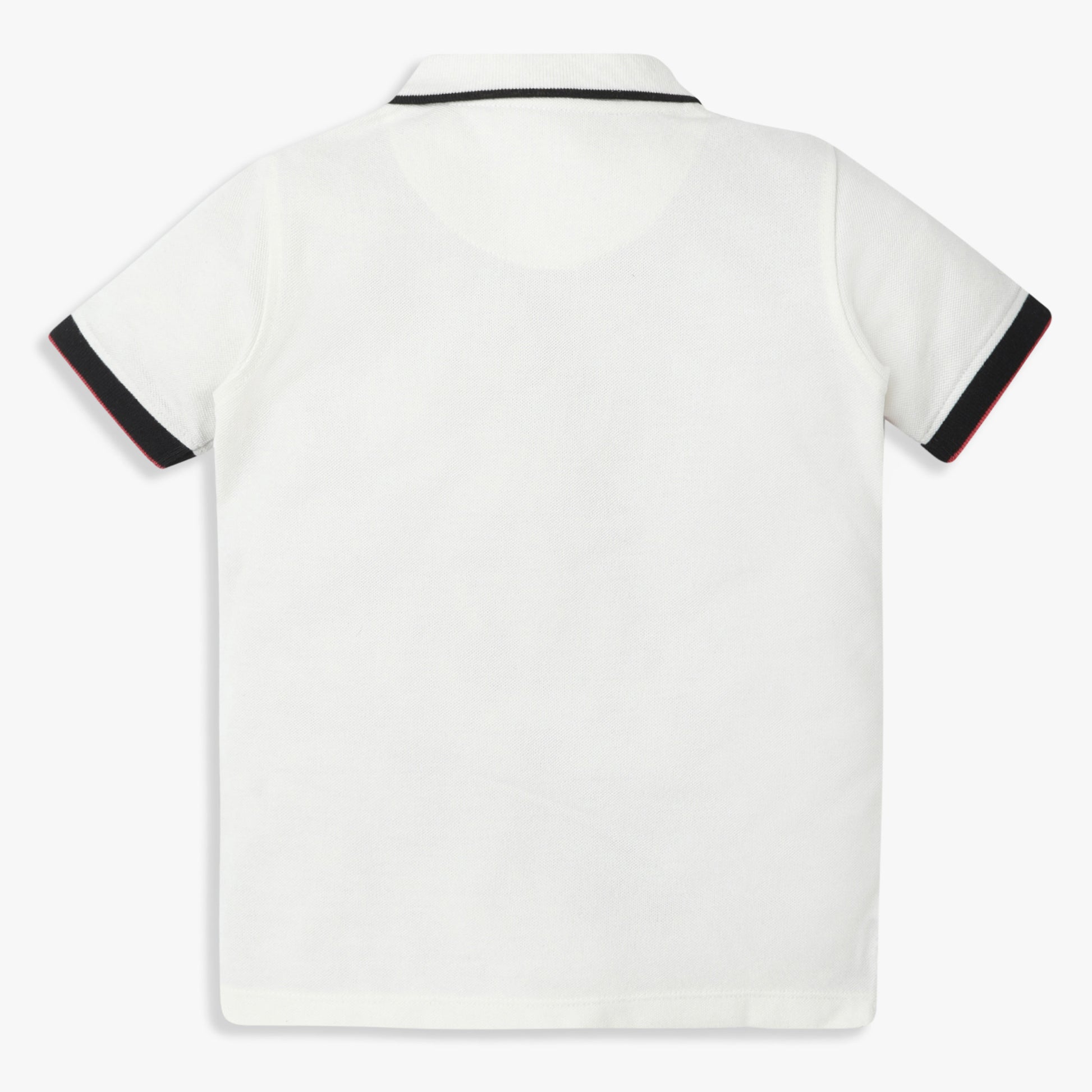 Boys Regular Fit Striped Polo Neck Polo T-Shirt