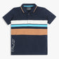 Boys Striped Sport Polo T-Shirt