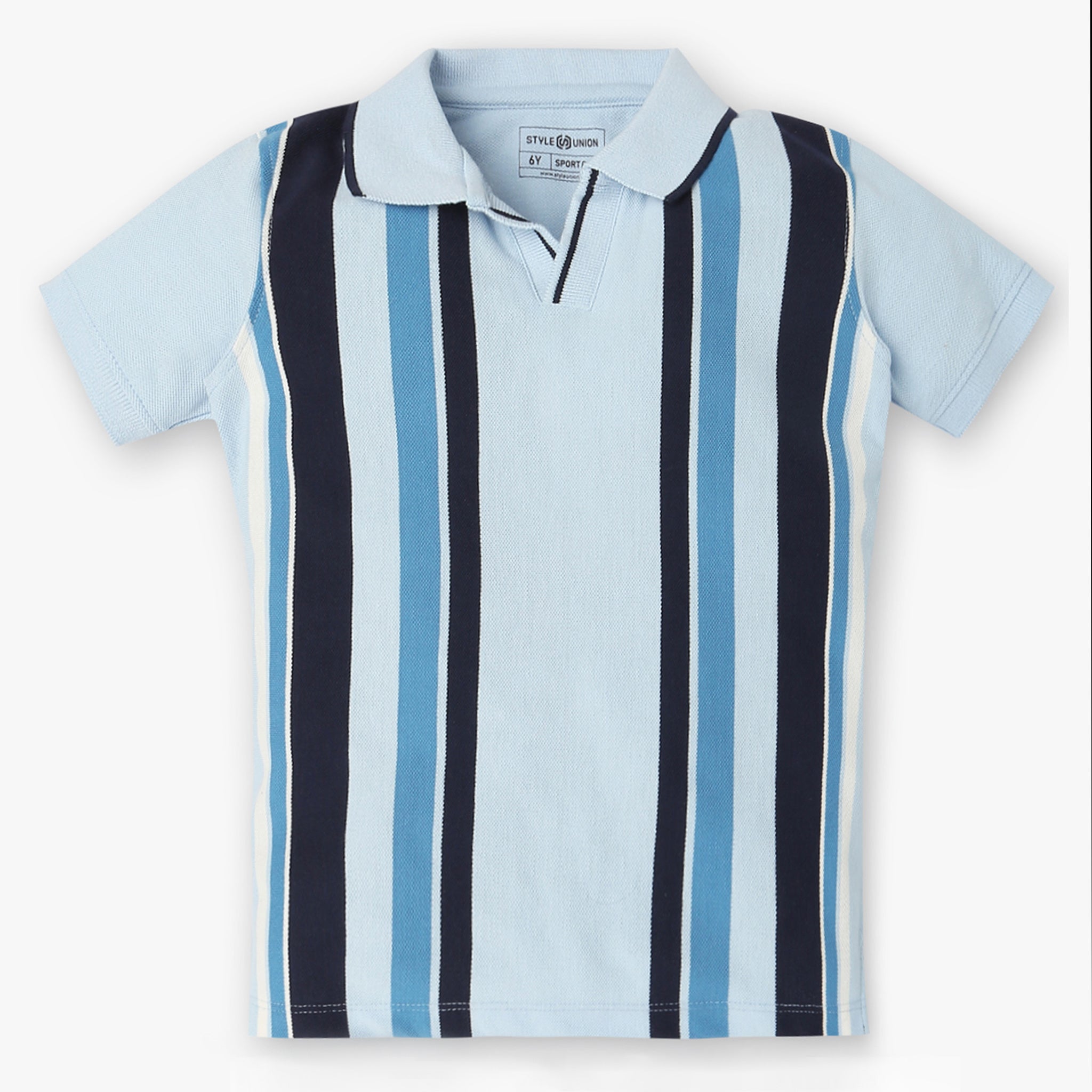 Boys Striped Polo T-Shirt