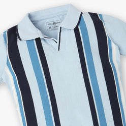 Boys Striped Polo T-Shirt