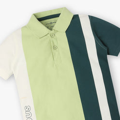 Boys Striped Polo T-Shirt