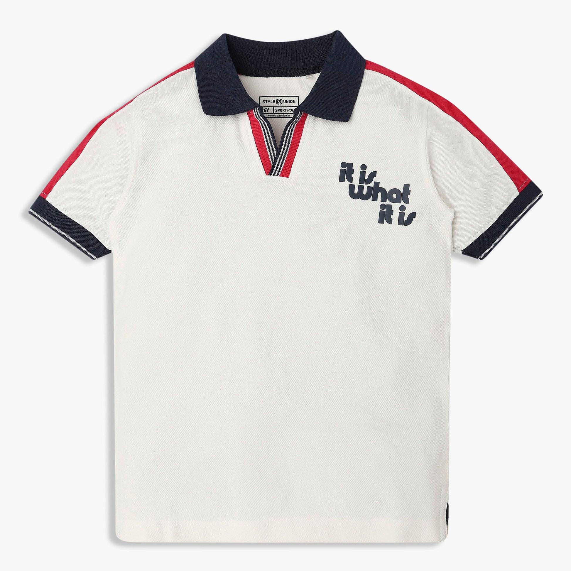 Boys Cotton Cut and Sew Polo T-Shirt