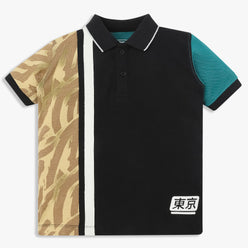 Boys Cotton Cut and Sew Polo T-Shirt