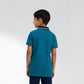 Boys Cut And Sew Collar Sport Polo T-Shirt