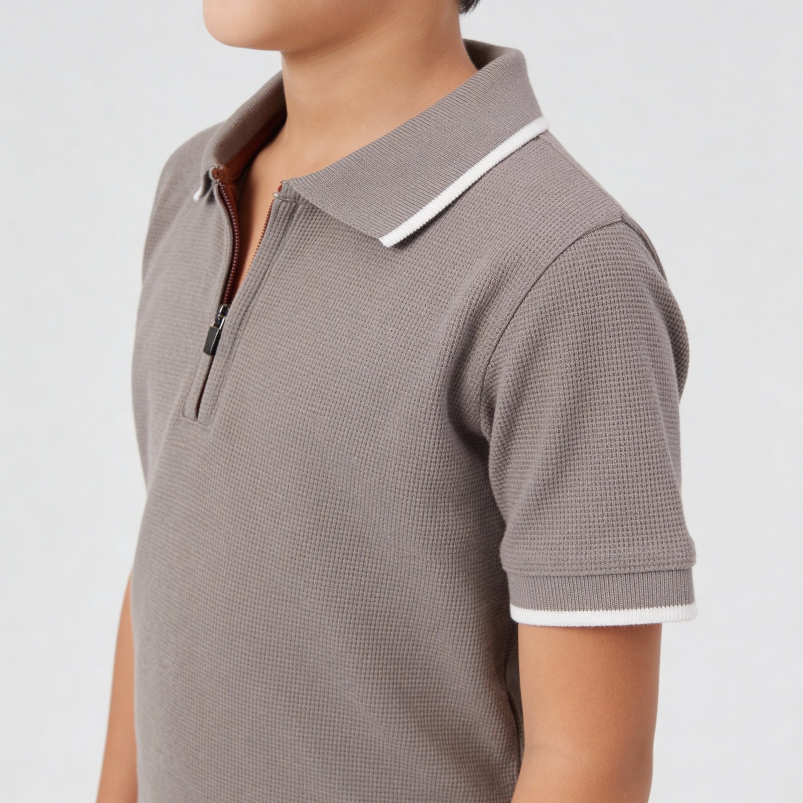 Cotton Polyester Elastane Solid Half Sleeve T-Shirt