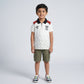 Boys Cut and Sew Sport Polo T-Shirt