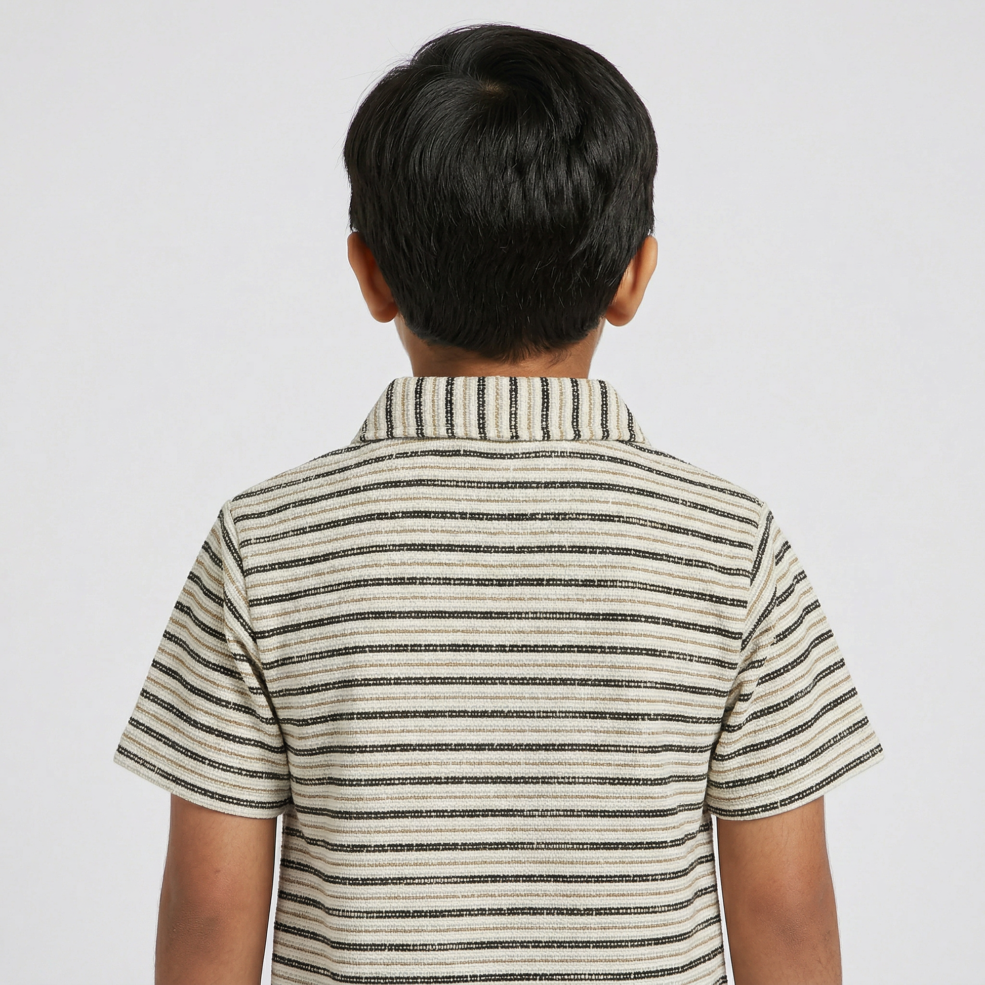 Boys Striped Polo T-Shirt
