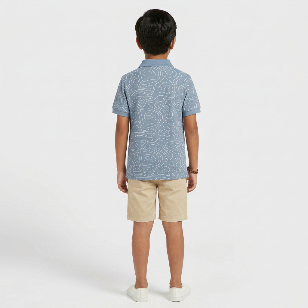 Boys Cotton Cut and Sew Polo T-Shirt