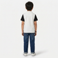 Boys Woven Cut and Sew Polo T-Shirt