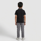 Boys Woven Cut and Sew Polo T-Shirt