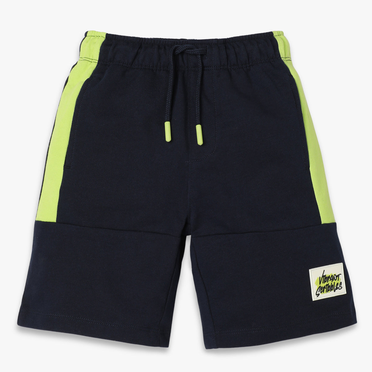 Boys Oversize Knee Length Solid Shorts