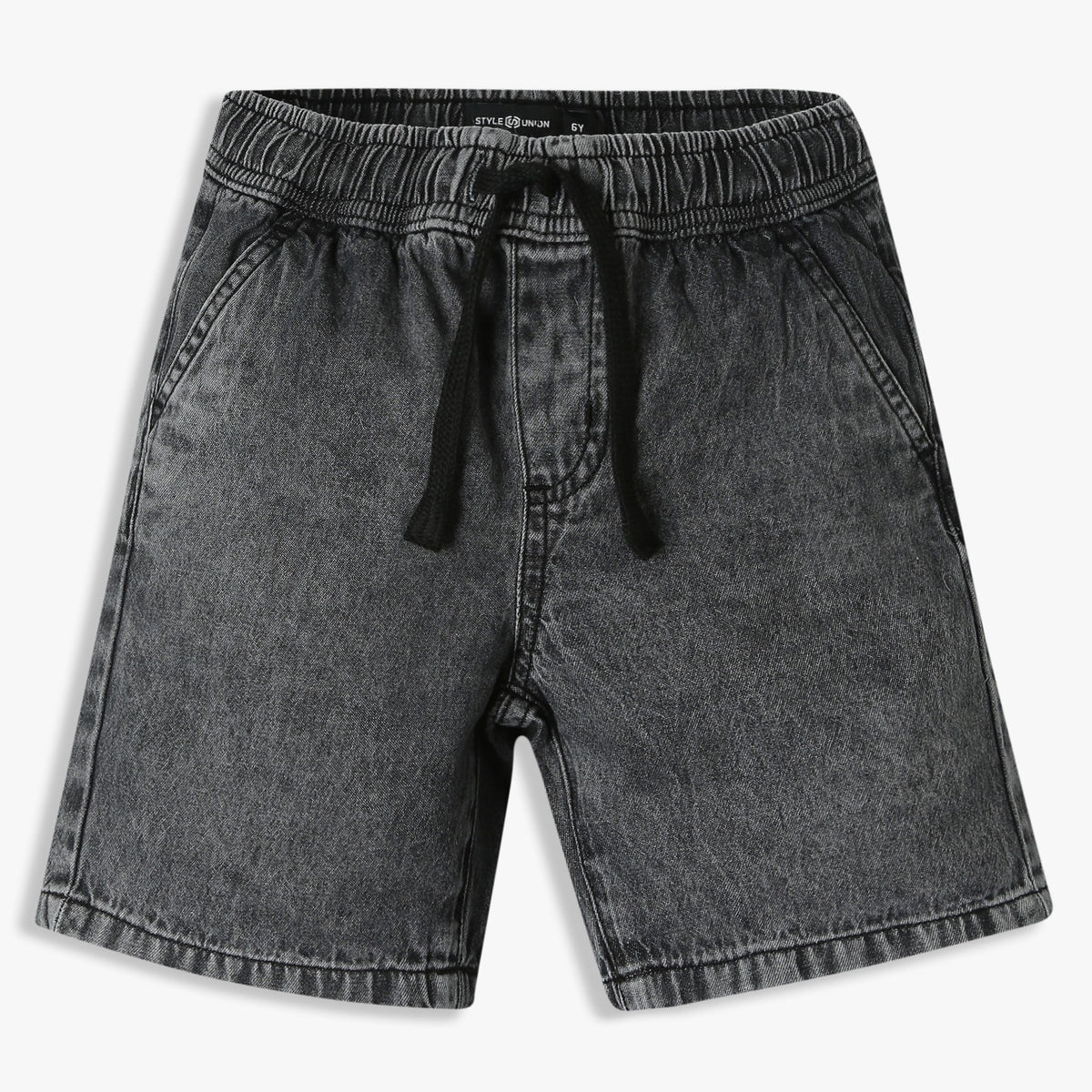 Boys Solid Above Knee Fully Elasticated with Drawcord Shorts