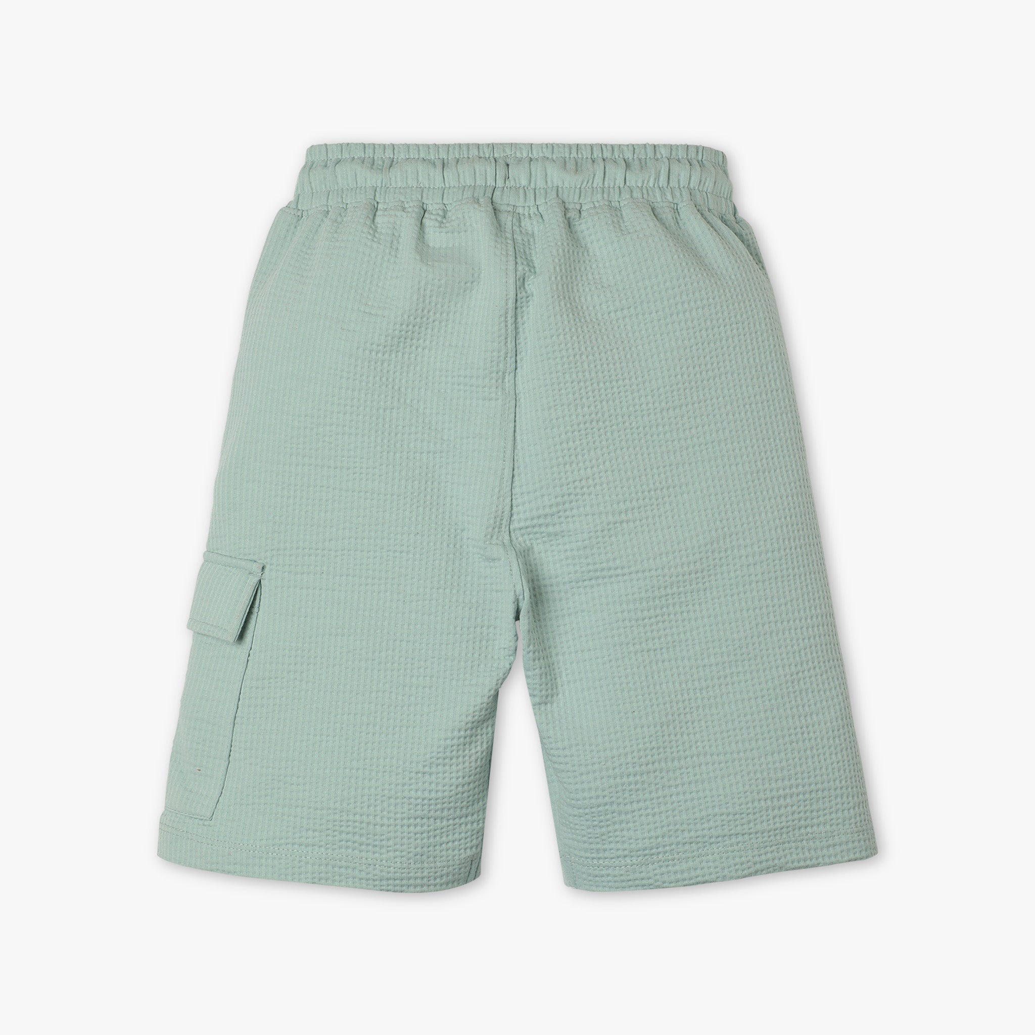 Boys Regular Fit Solid Mid Rise Shorts