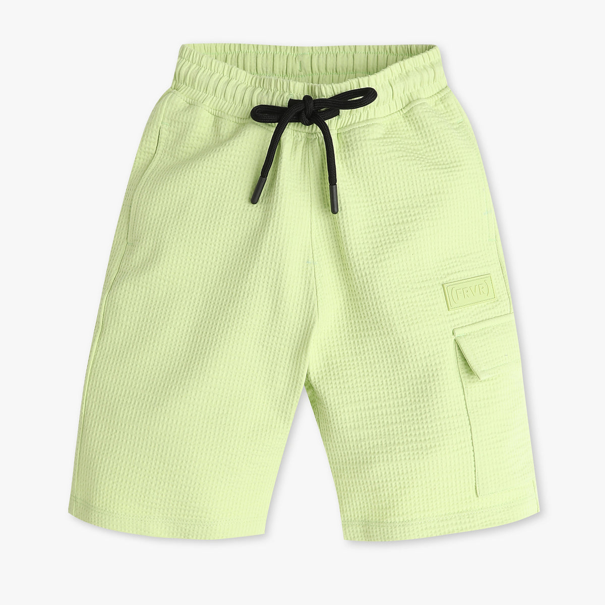 Boys Structured Knee Length Cargo Pocket Shorts