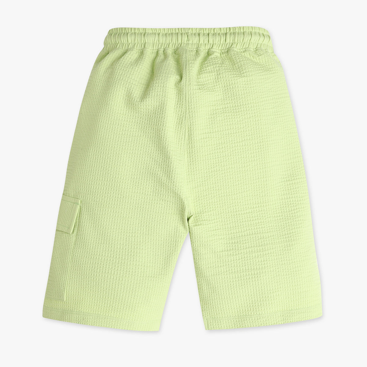 Boys Structured Knee Length Cargo Pocket Shorts