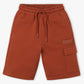 Boys Regular Fit Solid Knee Length Mid Rise Shorts