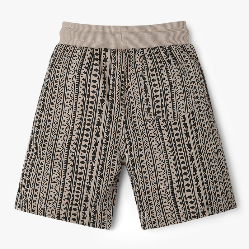 Boys All Over Print Knee Length Shorts