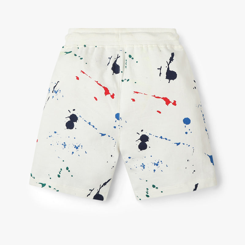 Boys All Over Print Knee Length Shorts